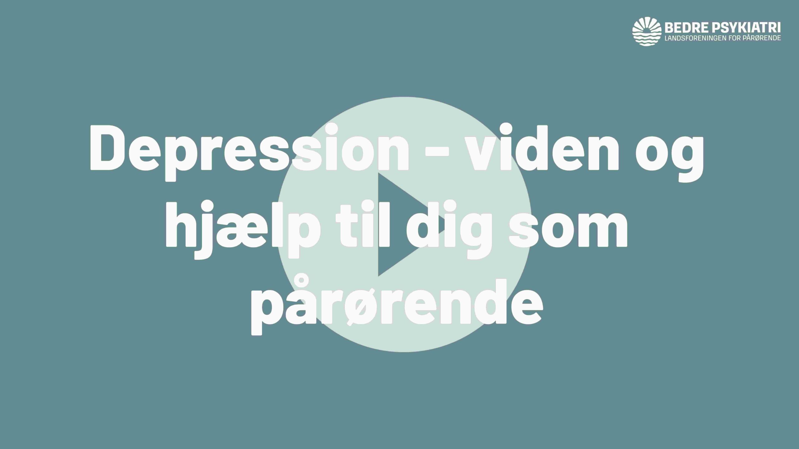 Thumbnail til webinar om depression