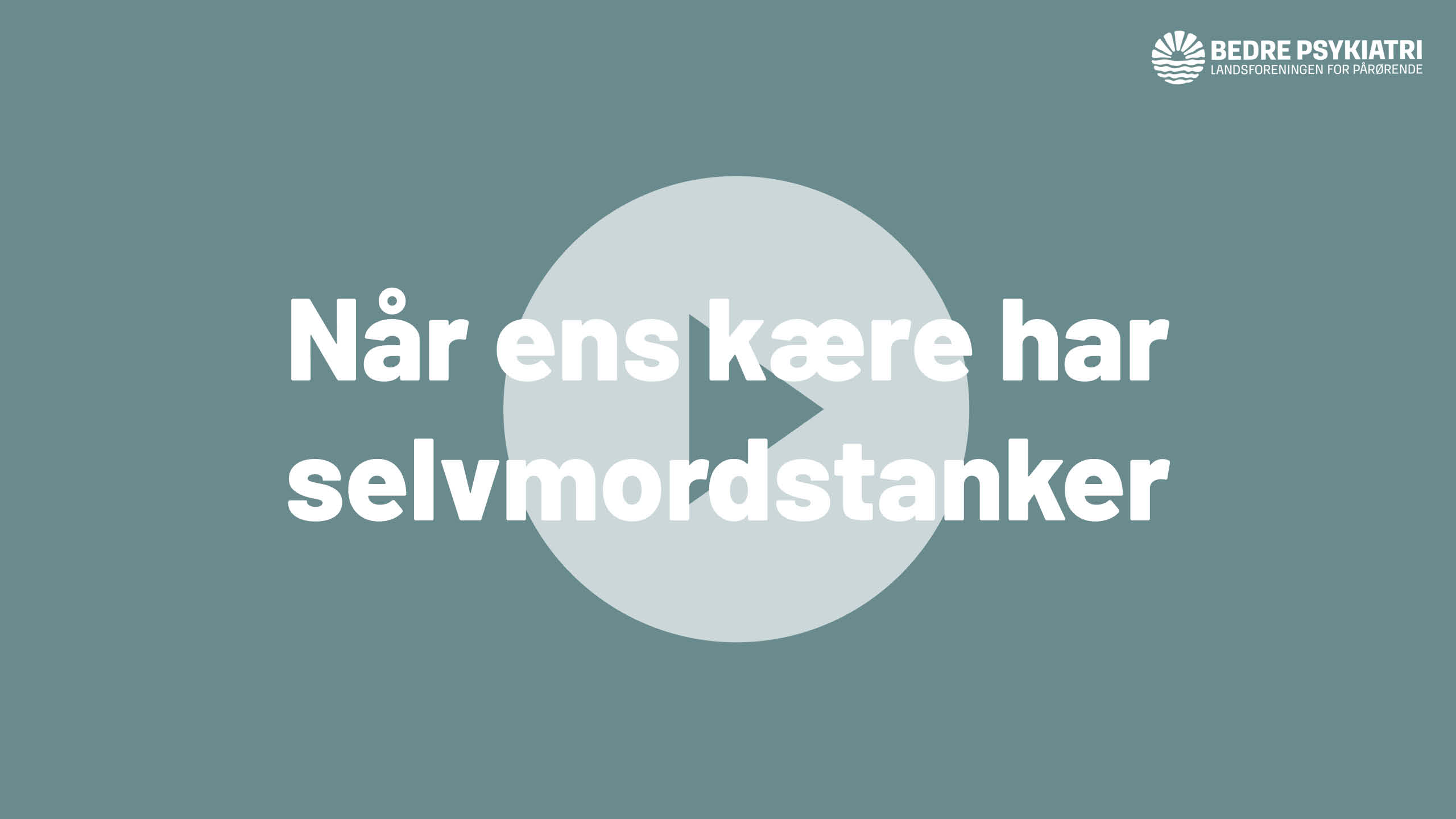 Thumbnail til webinar om selvmordstanker